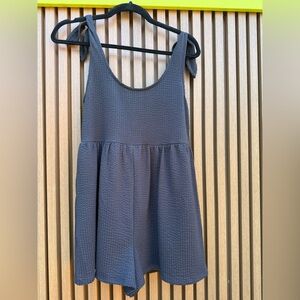 Urban Outfitters Black charcoal Textured Romper